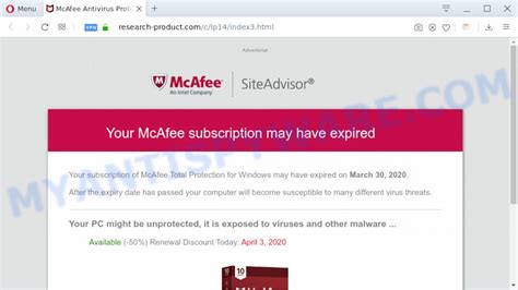 mcafee subscription renewal scam|How to remove Your McAfee Subscription Has .